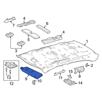Toyota OE - Front Left Sun Visor