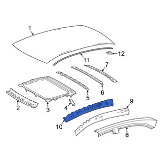 Toyota OE - Left Inner Roof Side Rail