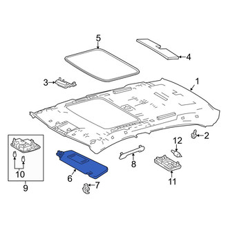 Toyota OE - Front Left Sun Visor
