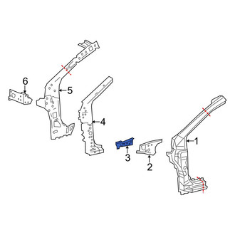 Toyota OE - Front Left Cowl Extension