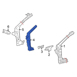 Toyota OE - Left Body A-Pillar Reinforcement