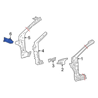 Toyota OE - Left Body A-Pillar Reinforcement