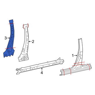 Toyota OE - Left Inner Body B-Pillar