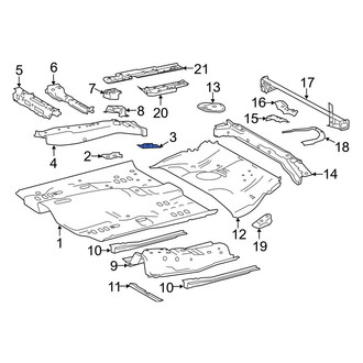 Toyota OE - Front Floor Pan Reinforcement