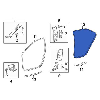 Toyota OE - Rear Right Door Seal