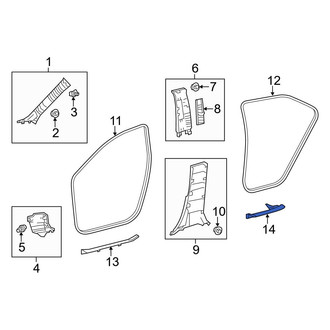 Toyota OE - Rear Left Door Sill Plate
