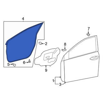 Toyota OE - Front Left Door Seal