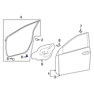 Toyota OE - Door Seal Clip