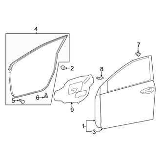 Toyota OE - Front Door - Door & Components