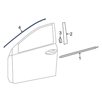 Toyota OE - Front Left Black Out Tape