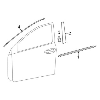 Toyota OE - Front Door - Exterior Trim