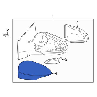 Toyota OE - Front Left Door Mirror Cover