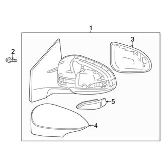 Toyota OE - Front Door - Outside Mirrors