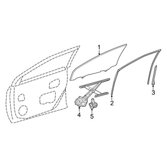 Toyota OE - Front Door - Glass & Hardware