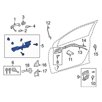 Toyota OE - Front Left Outer Exterior Door Handle Base