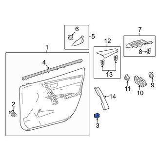 Toyota OE - Door Interior Trim Panel Nut