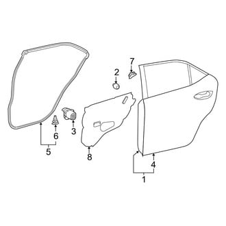 Toyota OE - Rear Door - Door & Components
