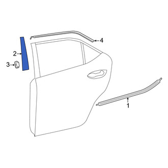Toyota OE - Rear Left Door Applique