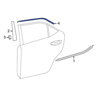 Toyota OE - Rear Left Black Out Tape