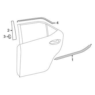 Toyota OE - Rear Door - Exterior Trim
