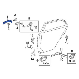 Toyota OE - Rear Outer Exterior Door Handle