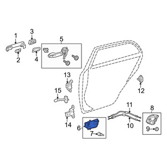 Toyota OE - Rear Left Inner Interior Door Handle