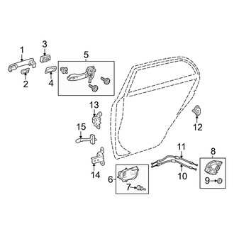 Toyota OE - Rear Door - Lock & Hardware