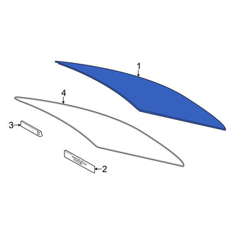 Toyota OE - Rear Back Glass