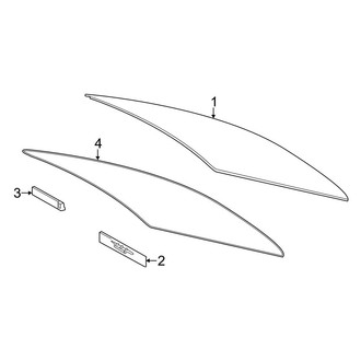 Toyota OE - Back Glass - Glass