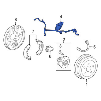 Toyota OE - Rear Left ABS Wheel Speed Sensor Wiring Harness