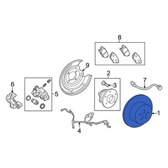 Toyota OE - Rear Disc Brake Rotor