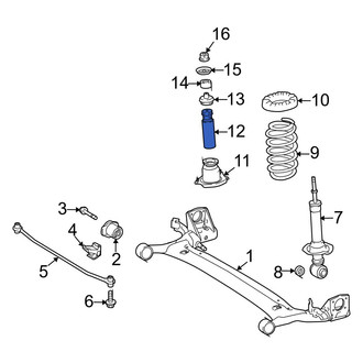 Toyota OE - Rear Suspension Strut Bumper