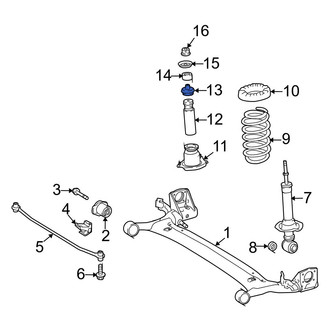 Toyota OE - Rear Lower Suspension Strut Mount Support Ring