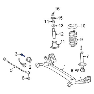 Toyota OE - Beam Axle Bolt
