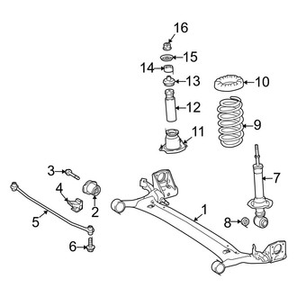 Toyota OE - Rear Suspension - Suspension Components
