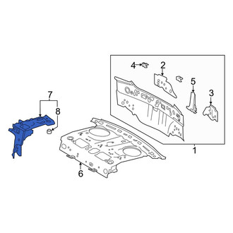 Toyota OE - Rear Left Package Tray Reinforcement