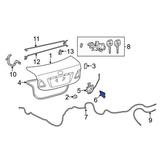 Toyota OE - Rear Deck Lid Striker