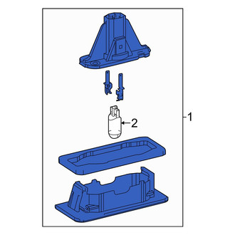 Toyota OE - Rear License Plate Light Assembly