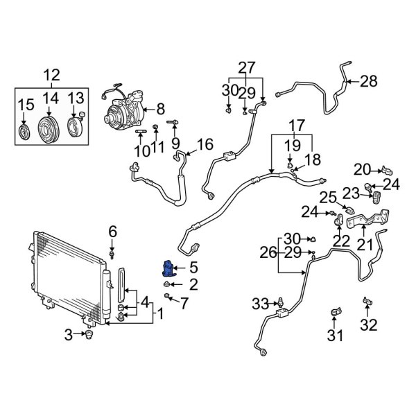 A/C Condenser Mount