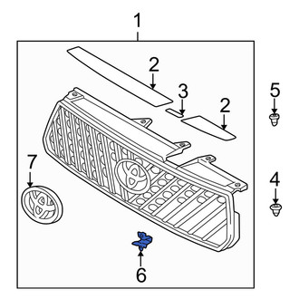 Toyota OE - Grille Retainer