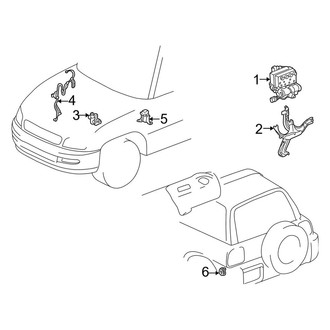 Toyota OE - Electrical - ABS Components (4-Wheel ABS Gas)