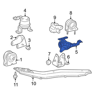 Toyota OE - Left Automatic Transmission Mount