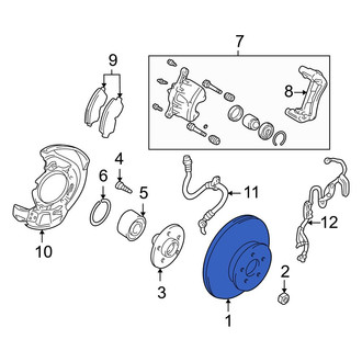 Toyota OE - Front Disc Brake Rotor