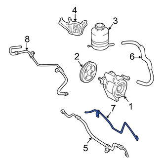 Toyota OE - Front Lower Power Steering Line