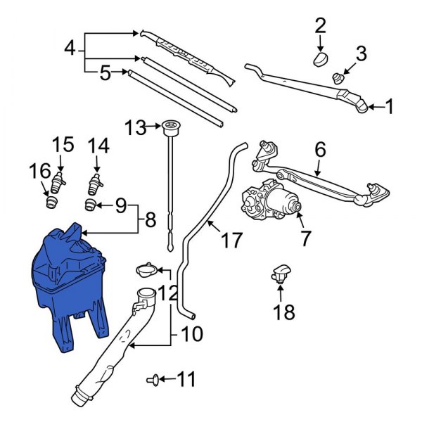 Washer Fluid Reservoir