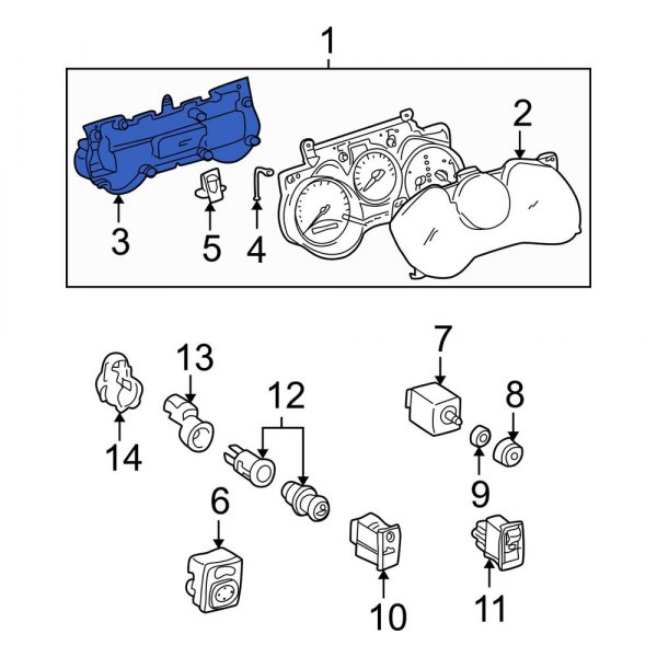 Instrument Cluster Housing