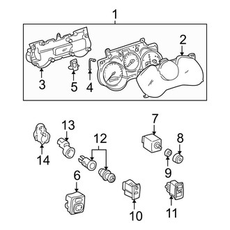 Toyota OE - Instrument Panel - Cluster & Switches (Gas)