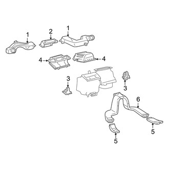 Toyota OE - Instrument Panel - Ducts (Gas)