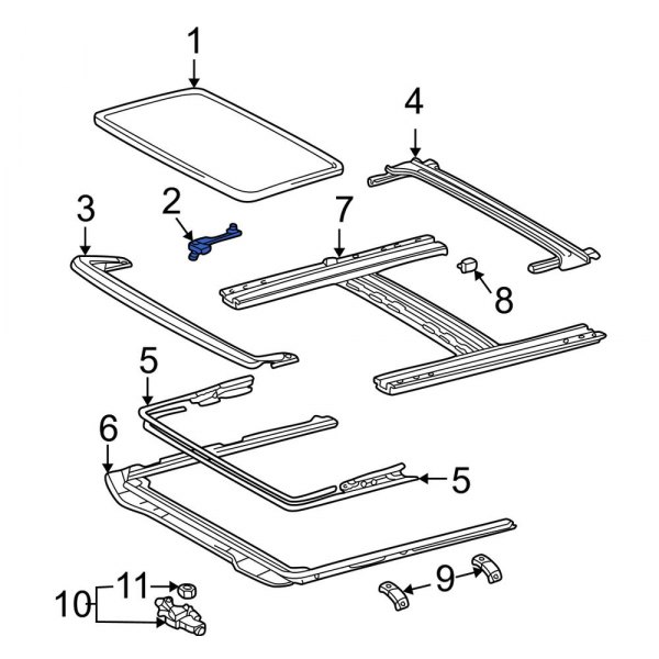 Sunroof Guide Jaw