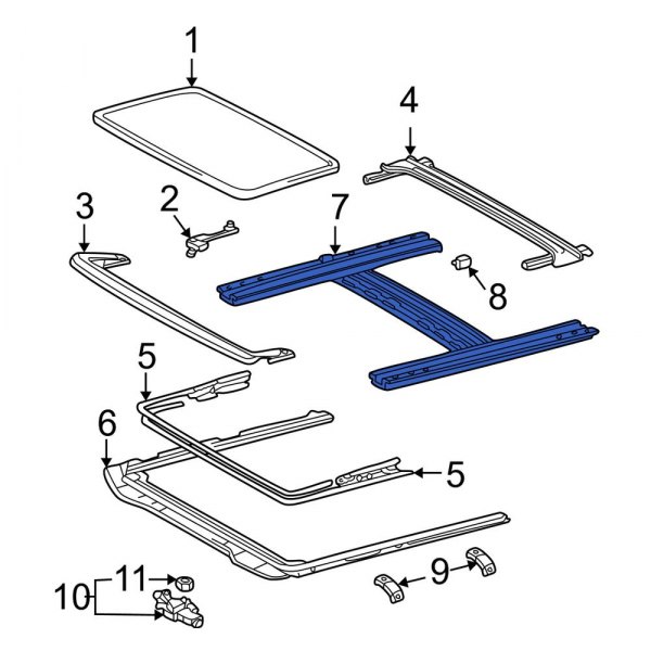 Sunroof Guide Rail